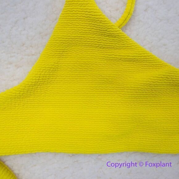New! Set! Mello the Label low cut top and Brazilian bottom Limao yellow, size M - Picture 10 of 16